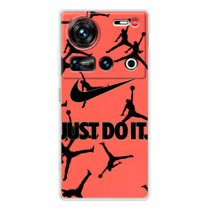 Силиконовый Чехол Nike Air Jordan на ЗТЕ Нюбия Z70 ультра – Just Do It