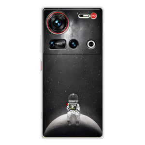 Силиконовый Чехол с принтом "Космонавты" на ZTE Nubia Z70 Ultra – Космонавт романтик