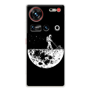 Силиконовый Чехол с принтом "Космонавты" на ZTE Nubia Z70 Ultra – Космонавт