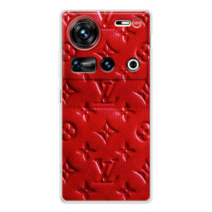 Текстурный Чехол Louis Vuitton для ЗТЕ Нюбия Z70 ультра – Красный ЛВ