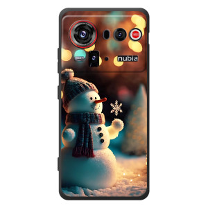Чехлы на Новый Год ZTE nubia Z80 Ultra – Снеговик праздничный