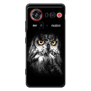 Чехлы с принтом СОВЫ для ZTE nubia Z80 Ultra – Сова на чёрном