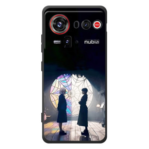 Чехлы с принтом Уэнсдей на ZTE nubia Z80 Ultra – Уэнсдей и Энди