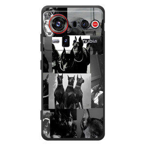Чехол ДОБЕРМАН для ZTE nubia Z80 Ultra (Коллаж Доберман)