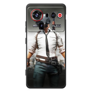 Силиконовый чехол с картинкой "Герой Pubg" на ZTE nubia Z80 Ultra (Пабг)