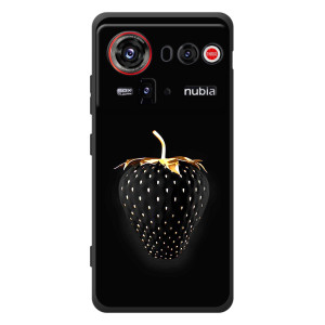 Чехол с изображением  вкусной еды для ZTE nubia Z80 Ultra – Чёрная клубника