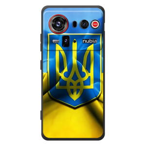Чехол с картинкой (Патриотический ГЕРБ) на ZTE nubia Z80 Ultra – Герб и Флаг Украины