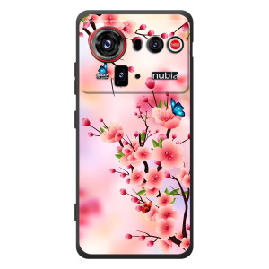 Чехол с принтом САКУРЫ на ZTE nubia Z80 Ultra – Бабочки на сакуре
