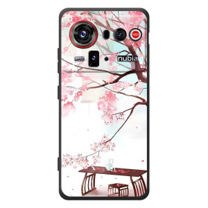 Чехол с принтом САКУРЫ на ZTE nubia Z80 Ultra – Чайная церемония