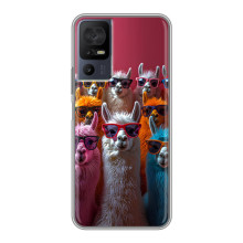 Чехол с принтом стильные животные для <td>ЗТЭ нюбия З80 Ультра </td> – Ламы в очках