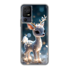 Яркий чехол для ZTE nubia Z80 Ultra с Зимними Оленятами – Блистающий оленёнок