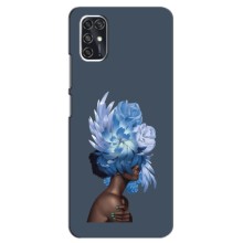 Чехлы (ART) Цветы на ZTE V2020 Smart (VPrint) (Цветы на голове)