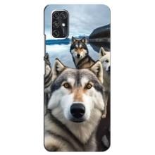 Чехол с Хаски для ZTE V2020 Smart - (AlphaPrint) (Селфи ХАски)