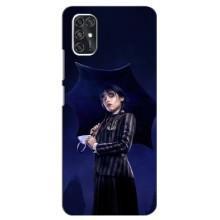 Чехлы с принтом Уэнсдей на ZTE Blade V2020 Smart (Уэнсдей с зонтом)