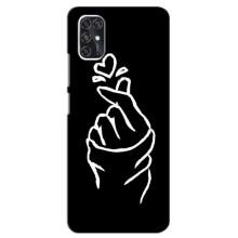 Чехлы (Знак сердечка) на ZTE V2020 Smart (Сердце на черном)