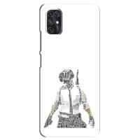 Силиконовый чехол с картинкой "Герой Pubg" на ZTE V2020 Smart (Из букв)
