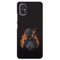 Силиконовый чехол с картинкой "Герой Pubg" на ZTE V2020 Smart (В огне)