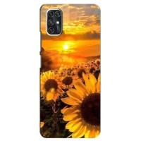 Чехол с Цветами для ZTE Blade V2020 Smart (поле подсолнухов)