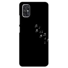 Чехол с картинками на черном фоне для ZTE V2020 Smart (Ноты)