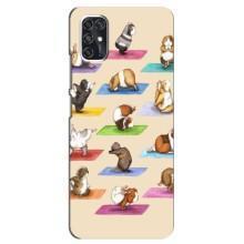 Чохол з Прикольним Принтом на ZTE V2020 Smart (Йога свинок)