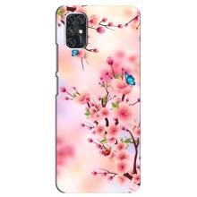Чехол с принтом САКУРЫ на ZTE V2020 Smart (Бабочки на сакуре)