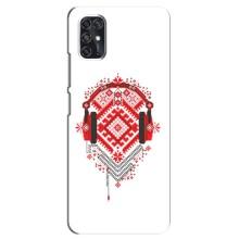 Силиконовый Чехол на ZTE Blade V2020 Smart с картинкой Вышиванки (Модная вышиванка)