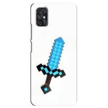Чехлы для ZTE Blade V2020 Smart (Персонажи Майн Крафт) (Меч)