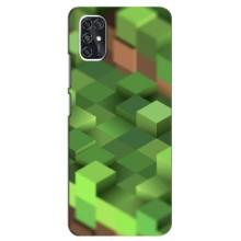Чехлы для ZTE Blade V2020 Smart (Персонажи Майн Крафт) (Текстура)