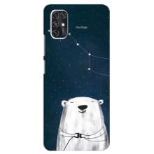 Силиконовый бампер с картинкой животных для ZTE V2020 Smart (Медведица)