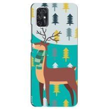 Силиконовый бампер с картинкой животных для ZTE V2020 Smart (Олень с шарфом)