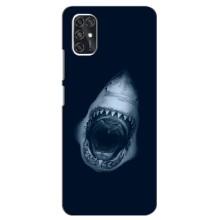 Силиконовый бампер с картинкой животных для ZTE V2020 Smart (Пасть Акулы)