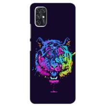 Силиконовый бампер с картинкой животных для ZTE V2020 Smart (Тигр-Арт)