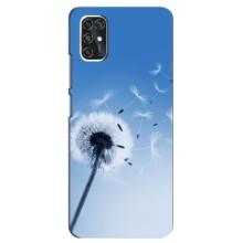 Силиконовый Чехол с одуванчиками на ZTE V2020 Smart (Одуванчик на голубом)