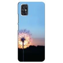 Силиконовый Чехол с одуванчиками на ZTE V2020 Smart (Закат с одуванчиком)