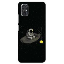 Силиконовый Чехол с принтом "Космонавты" на ZTE V2020 Smart (Космонавт на рыбалке)
