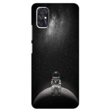 Силиконовый Чехол с принтом "Космонавты" на ZTE V2020 Smart (Космонавт романтик)