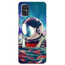 Силиконовый Чехол с принтом "Космонавты" на ZTE V2020 Smart (Космонавт в воде)