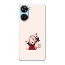Чехлы Персонажи Аниме Наруто для ZTE V40 Design (AlphaPrint) (Лайк Сакура)