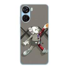 Чехлы для ZTE V40 Design - Bearbrick Louis Vuitton (PREMIUMPrint) (Беарбрик Джордан)