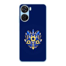 Чохли для ZTE V40 Design Укр. Символіка (AlphaPrint) (Квітковий Герб)