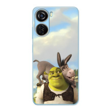 Чохол з мультфільмом Шрек на ZTE V40 Design – Шрек і осел