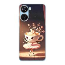 Чохол з мемом Тралалело тралала на ZTE V40 Design (Балерина капучина)