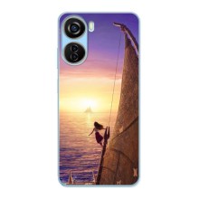 Чехол с мультфильмом Моана ZTE V40 Design (Моана в море)