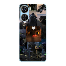 Чехол как приручить дракона на ZTE V40 Design – Дракон коллаж