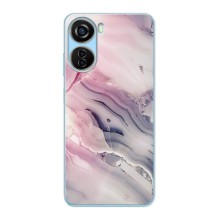 Мраморный чехол на ZTE V40 Design (VPrint) (Пурпурный Мрамор)