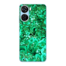 Мраморный чехол на ZTE V40 Design (VPrint) (Салатный Мрамор)