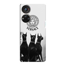 Чехлы VERSACE для ЗТЕ В40с (PREMIUMPrint) (Доберман Версаче)