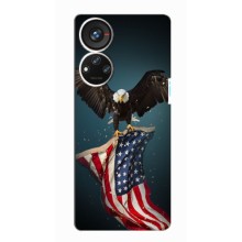 Чохол Прапор USA для ZTE Blade V40s (Орел і прапор)