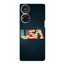 Чохол Прапор USA для ZTE Blade V40s