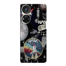 Силиконовый бампер с принтом "Наса" на ZTE Blade V40s – Art nasa